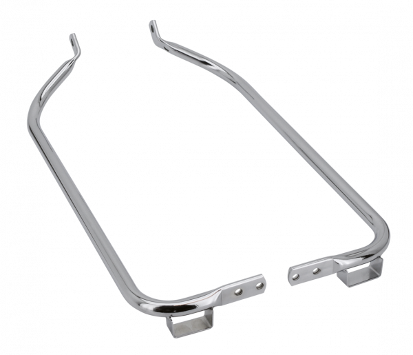 ZODIAC'S CHROME SADDLEBAG SUPPORTS FOR TOURING